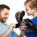 Sanda – gant de boxe en cuir pour enfants équipement de protection entraînement de poinçonnage