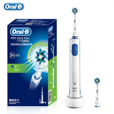 Oral-b – brosse à dents électrique rotative 3D Pro600 Plus avec tête de brosse à dents électrique