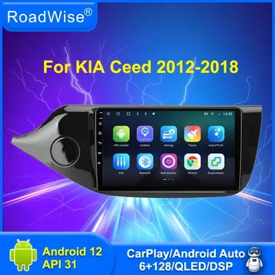 Roadwise-Autoradio Android 2Din Limitation CarPlay 4G GPS DVD Kia Cee'd Ceed JD 2012 2013 2014