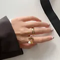 Bagues ouvertes en perles vintage pour femmes bijoux fantaisie accessoires de fête bague Rero