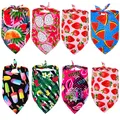 60/120PCS Mouchoir Chien Bandanas En Vrac Respirant Printemps Eté Chiot Chien Écharpe Animaux Chiens