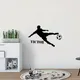 Autocollant Mural de Football personnalisé avec nom décoration de chambre d'enfants pour garçons