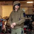 Pull militaire à capuche Smile pour homme vêtements d'entraînement thermiques veste multi-poches