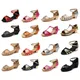 Chaussures de danse latine pour enfants 14 couleurs sandales de danse de salon tango jazz