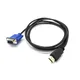 1M compatible HDMI vers VGA D-SUB câble adaptateur vidéo mâle pour HDTV PC ordinateur câble