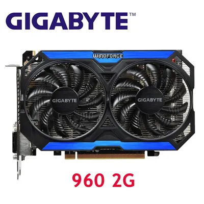 GIGABYTE-Carte vidéo originale Geforce GTX 960 2 Go pour nVIDIA GTX960 GM206 GV-N960OC-2GD HDMI
