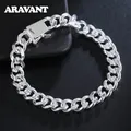 Bracelet en argent 925 pour hommes et femmes chaîne à maillons vente en gros bijoux à la mode