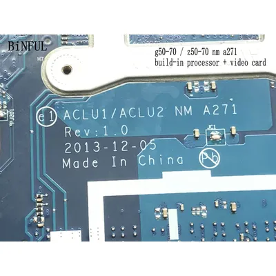 EXPÉDITION RAPIDE ACLU1 / ACLU2 NM-A271 POUR LENOcalculator G50-70 PORTABLE MOAlterBOARD CPU 3558U /