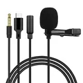 Mini Microphone Portable Filaire de 1.5m Type C pour Téléphone PC Ordinateur Portable