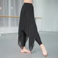 Pantalon de danse latine pour adultes robe d'entraînement danse moderne irrégulière costume de