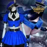 LOL Cospaly-Costume Cosplay d'Officier Caitlyn pour Femme Ensemble Complet Robe de Barrage