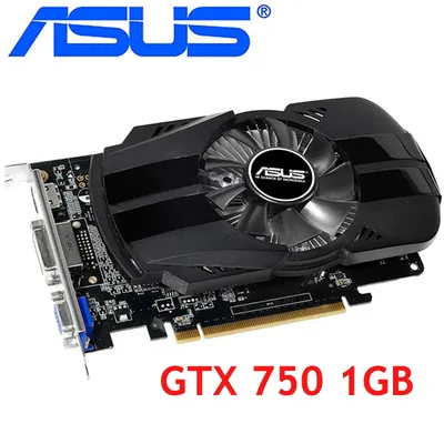 ASUS-Carte graphique originale GTX 750 1 Go GDDR5 pour nVIDIA Geforce GTX750 Dvi VGA d'occasion
