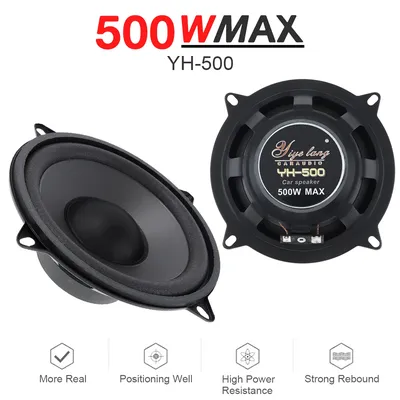 Haut-parleur Coaxial HiFi de voiture 5 pouces 1 pièce 500W 2 voies Audio stéréo musique gamme