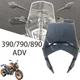 Pare-brise de rallye de moto pare-brise visière pare-brise compatible avec 390 790 890 ADV