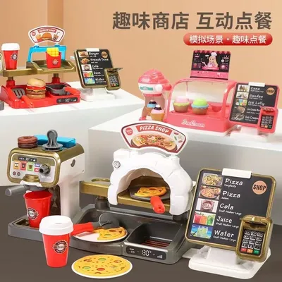 Maison de jeu pour enfants machine à café multifonctionnelle jouet de simulation caisse