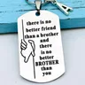 Porte-clés de frère porte-clés de meilleur frère cadeaux d'anniversaire et de noël pour frère