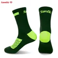 Santic-Chaussettes de cyclisme respirantes pour femme chaussettes anti-transpiration chaussettes