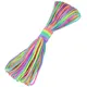 Porte-clés ULparacorde colorée arc-en-ciel bracelet pour tente de plein air vêtements de séchage