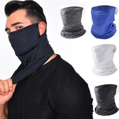 Masque d'équitation pour hommes masque de protection solaire UV masque de moto cache-oreilles