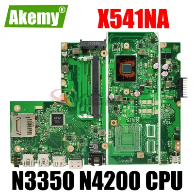 Carte mère d'ordinateur portable d'origine carte mère processeur N3350 N4200 ASUS X541NA X541N