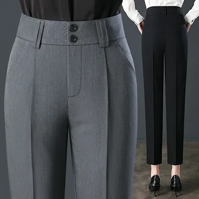 FJOffice-Pantalon de travail professionnel décontracté pour femme robe formelle amincissante taille