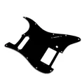 Pickguard de guitare noir à 3 plis pour Fender Stratocaster HS Single Strat Humbucker