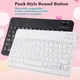 Clavier et souris Bluetooth sans fil pour iPad rond russe espagnol hébreu tablette iOS