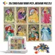 Puzzle de carte princesse Disney pour enfants dessin animé dos Tangram jouets pour enfants 35