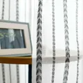 Rideau en Tulle Polyester à rayures en forme de cœur pour fenêtre salon chambre à coucher décor