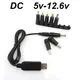 5V 9v 12v 8.4V 12.6V De Charge DC Cordon D'alimentation USB À 5521 Multifonctionnel DC Prise