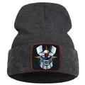 Cool Japan Anime Mazinger Z Print Knit Hats for Men Street Fashion Warm Hat for Women Harajuku