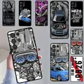 Coque de téléphone portable RB26 engine Skyline R34 étui pour Samsung Galaxy S23 S21 S22 Ultra S20