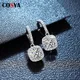 COSYA D-Boucles d'Oreilles en group Moissanite Plaqué Argent 925 pour Femme Clous d'Oreilles en Or