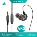 QKZ AK2-Écouteurs intra-auriculaires filaires d'origine pour Xiaomi 3.5mm Subwoofer AUX Musique