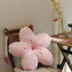 Ins-Oreiller en peluche de style japonais coussin en forme de tatami rose sans pétales sans