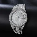 Montre de luxe en or pour hommes style Hip Hop tendance Cool Bling diamant livraison directe