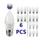 6 pièces led ampoule lampes bougie min E14 inda B22 3W 5W 6W 7W 3000k 4000k 6000k AC220v-240v led