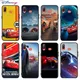 Coque de téléphone portable souple noire motif voitures et pluie McQueen étui pour Samsung Galaxy