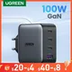 UGREEN – chargeur USB type-c 100W GaN pour tablette et Macbook Charge rapide compatible avec