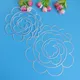 Matrices de découpe de fleurs en spirale pour lettres anglaises scrapbooking reliefs timbres