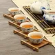 Plateau à thé en bois massif P82C tasse de Drainage tapis de théière Gongfu Table de service