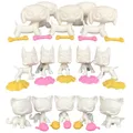 LPS agan White Base for Littlest Pet Shop poils courts chat grand danois chien collie teckel