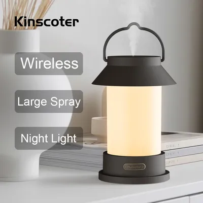 Kinscoter – lampe cheval rétro humidificateur d'air 400ml diffuseur d'arôme sans fil Rechargeable