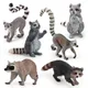 Figurines d'action de raton laveur pour enfants figurine d'Auckland lémurien à queue annulaire