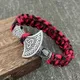 Bracelet Viking pour femmes et hommes amulette paracorde symbole de la romance Runes breloque