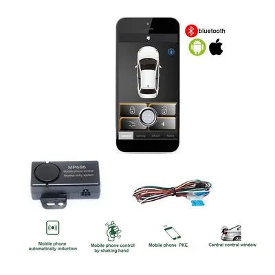 PKE-Système d'alarme de voiture à clé intelligente avec verrouillage centralisé à distance bouton