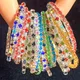 Lot de 24 bracelets en cristal coloré pour femmes et filles extensible mignon mélange de charme