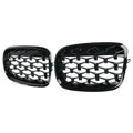 Grille de rein avant en diamant pour voiture grille en maille chromée accessoires de voiture pour