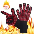 Gants de four à haute température pour barbecue mitaines à isolation thermique gants de four à