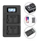 Chargeur de batterie NP - fw50 compatible avec les appareils photo Sony zv - E10 alpha a6000 a6300